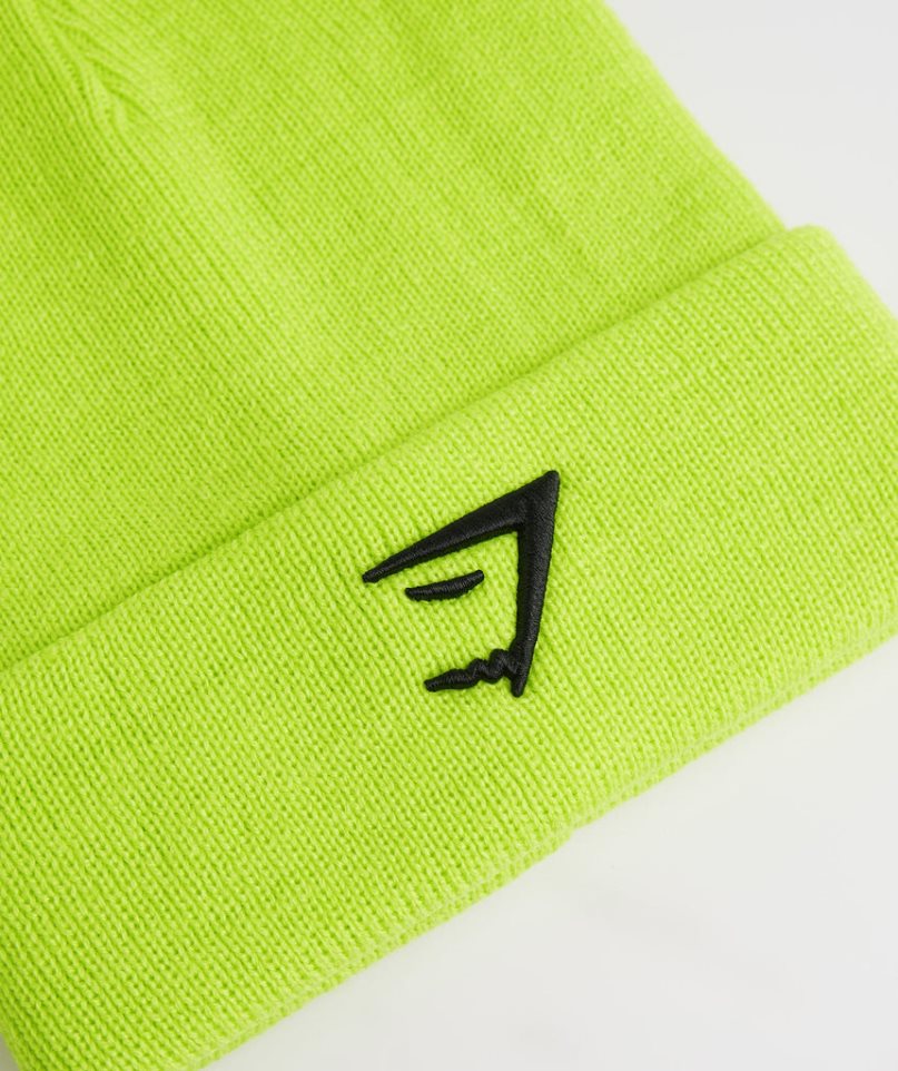 Gymshark Sharkhead Beanie Green | NZ 6OYGLR